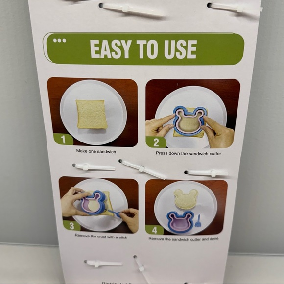 Target Bullseye Sandwich Cutter Uncrustable Maker Set of 3 Bear Dinosaur Duck - Picture 5 of 5